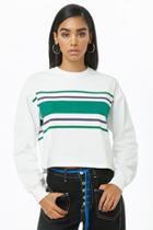 Forever21 Striped Drop-shoulder Tee