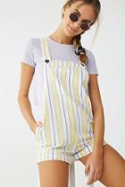 Forever21 Multicolor Striped Overall Romper