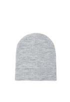 Forever21 Heathered Knit Beanie (grey/cream)