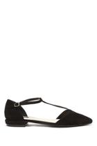 Forever21 Women's  Pointed T-strap Flats
