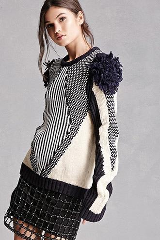 Forever21 Loop Knit Shoulder Sweater