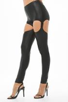 Forever21 Cutout Faux Leather Leggings