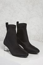 Forever21 Lucite Sock Ankle Boots