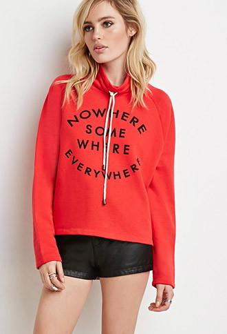 Forever21 Nowhere Somewhere Everywhere Hoodie
