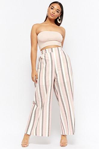 Forever21 Plus Size Striped Flared Pants
