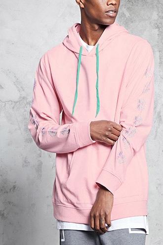 Forever21 Palm Tree Graphic Hoodie