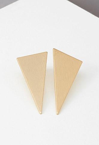 Forever21 Matte Triangle Drop Earrings
