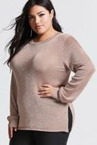 Forever21 Plus Size Metallic Knit Sweater