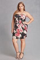 Forever21 Plus Size Floral Strapless Dress