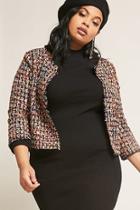 Forever21 Plus Size Multicolor Tweed Jacket