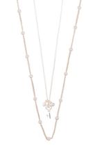 Forever21 Layered Key Pendant Necklace