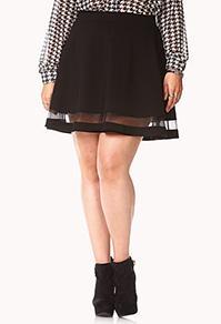 Forever21 Forget Me Not Skater Skirt