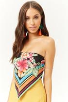 Forever21 Tropical Triangle Tube Top