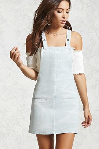 Forever21 Crystal Dye Overall Dress