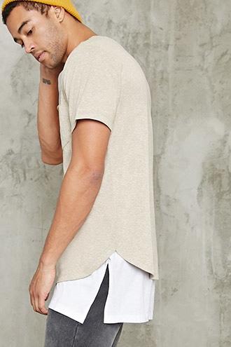 Forever21 Raw Pocket Slub Knit Tee