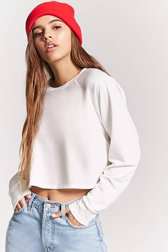 Forever21 Raglan Sleeve Crop Top