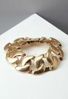 Forever21 Curb Chain Bracelet (matte Gold)