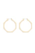 Forever21 Octagon Hoop Earrings
