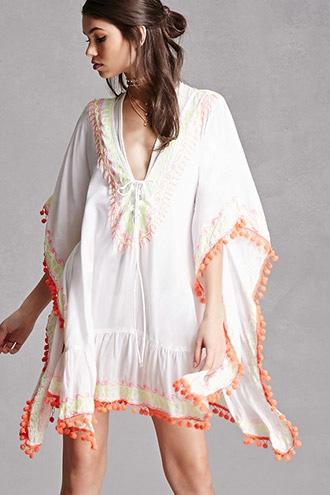 Forever21 Z And L Europe Pom Pom Dress