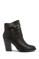 Forever21 Faux Leather Strappy Booties