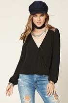 Forever21 Surplice High-low Top
