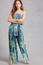 Forever21 Abstract Chiffon Jumpsuit