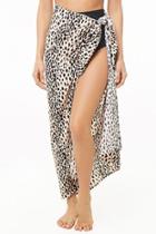 Forever21 Leopard Print Sarong Swim Cover-up