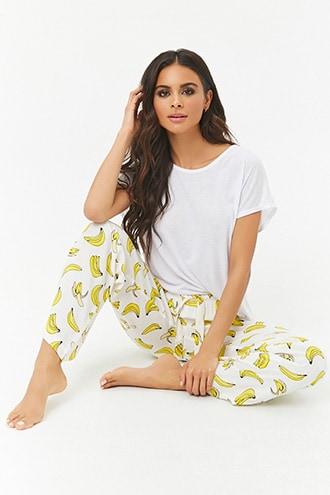 Forever21 Banana Print Pj Pants