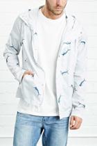 21 Men Men's  Hooded Swordfish Print Jacket