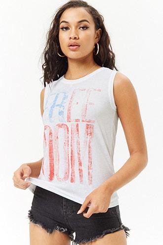 Forever21 Tie-dye Usa Graphic Tee