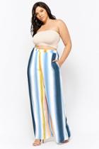 Forever21 Plus Size Ombre Striped High-rise Pants