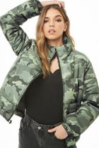 Forever21 Camo Puffer Jacket