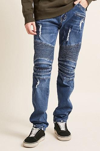 Forever21 Cain & Abel Moto Jeans