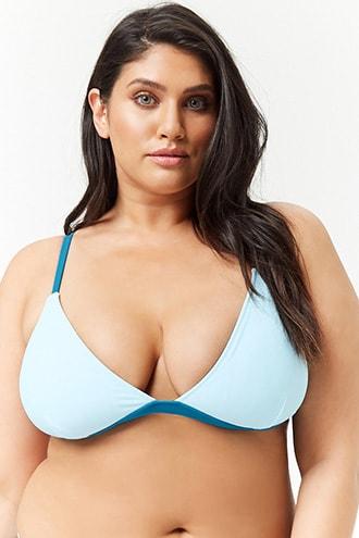 Forever21 Plus Size Contrast Bikini Top