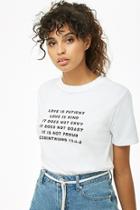 Forever21 Corinthians 13:4-8 Graphic Tee