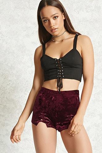 Forever21 Velvet Shorts