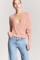 Forever21 Ribbed Sweater-knit Surplice Top