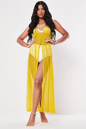Forever21 Missguided Sheer Maxi Cover-up