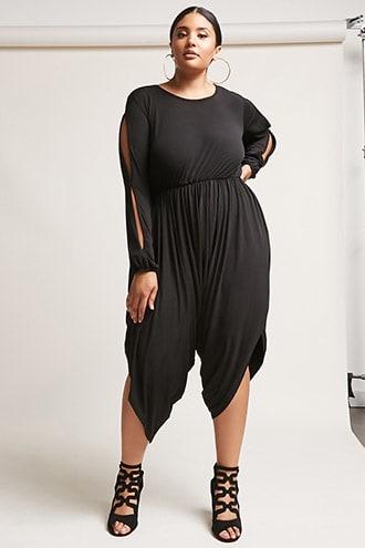 Forever21 Plus Size Soieblu Harem Jumpsuit