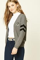 Forever21 Women's  Patch Graphic Cardigan