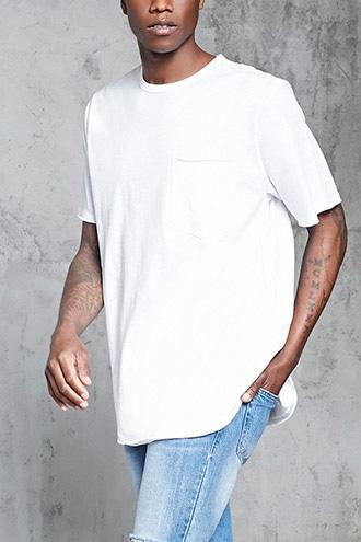Forever21 Raw-cut Pocket Tee