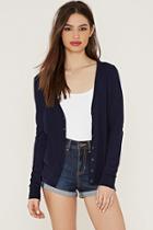 Forever21 Women's  Navy Classic Cardigan