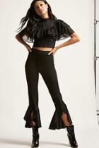 Forever21 Vented Ruffle Ankle Pants