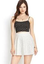 Forever21 Crocheted Lace A-line Skirt