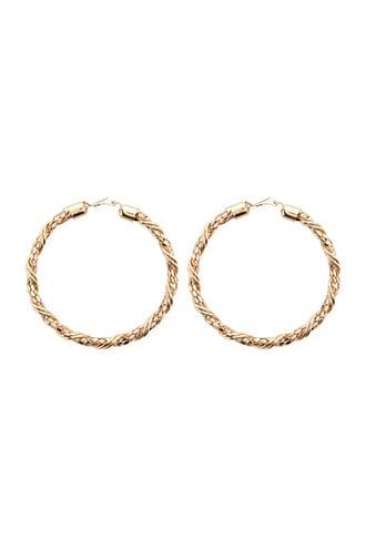 Forever21 Chainmail & Twisted Hoop Earrings