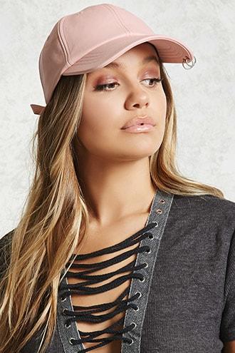 Forever21 Faux Leather Pierced Dad Cap