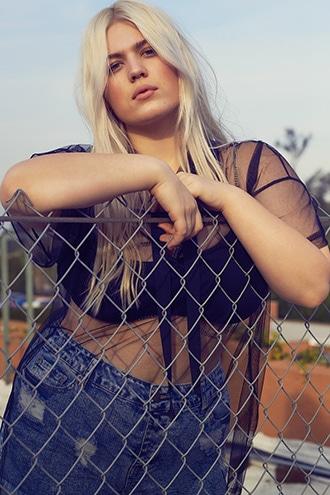 Forever21 Plus Size Sheer Mesh Hoodie
