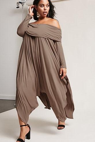 Forever21 Plus Size Off-the-shoulder Draped Dress