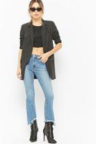 Forever21 Cutout Hem Ankle Jeans