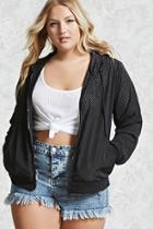 Forever21 Plus Size Perforated Windbreaker